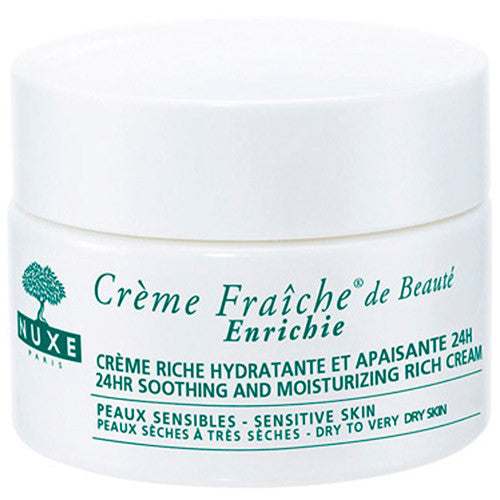 Nuxe Creme Fraiche Enrichie 24HR Soothing Moisturizing Rich Cream Dry Skin 1.5oz