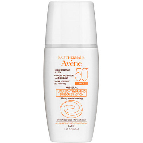 Avene Mineral Ultra-Lite Hydrating Sunscreen Lotion SPF50+ Face 1.3oz