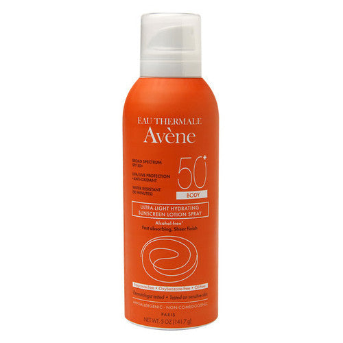 Avene Ultra-Light Hydrating Sunscreen Lotion Spray SPF 50+ Body 5oz