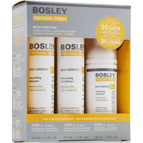 Bosley BOS Defense Starter Pack for Color-Treated Hair (3 products)