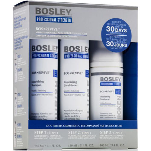 Bosley BOS Revive Starter Pack for Non Color-Treated Hair (3 products)