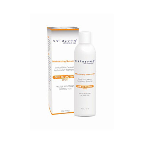Celazome Moisturizing Sunscreen SPF30 Active Sport 4oz