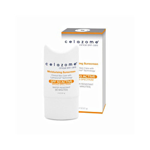 Celazome Moisturizing Sunscreen SPF50 Active Broad Spectrum 2oz