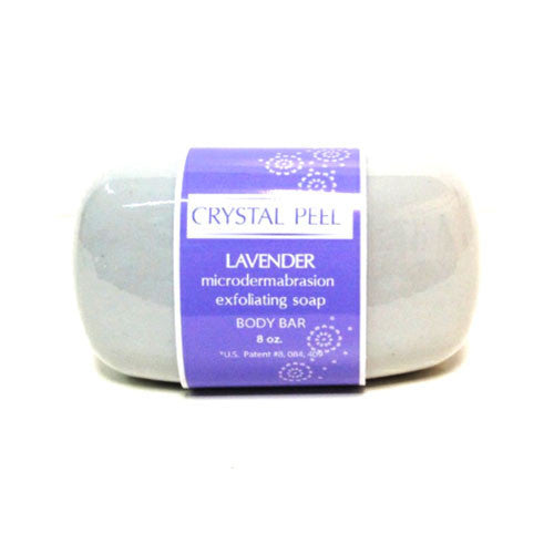 Crystal Peel Lavender Microdermabrasion Exfoliating Soap Body Bar 8oz