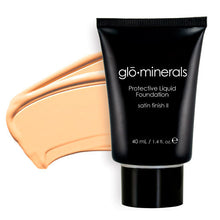 Glo Minerals Protective Liquid Foundation 1.4oz | Color| Satin II Golden Fair
