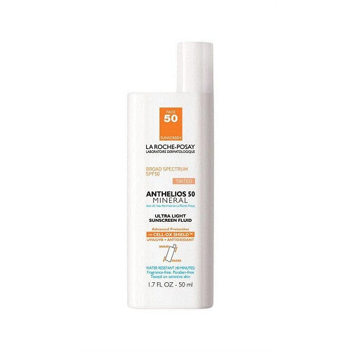 La Roche Posay Anthelios 50 Mineral Tinted Ultra Light Sunscreen Fluid for Face 1.7 oz