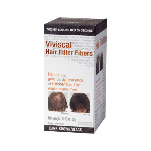 Viviscal Hair Filler Fibers Dark Brown/Black 0.53 oz